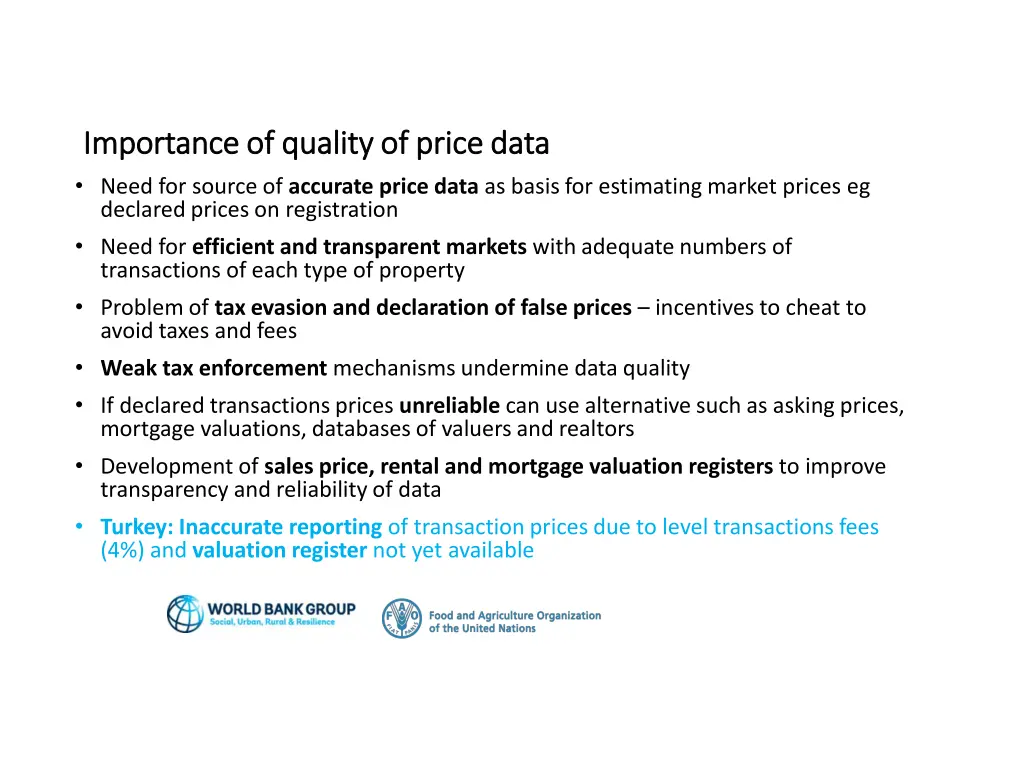 importance of quality of price data importance