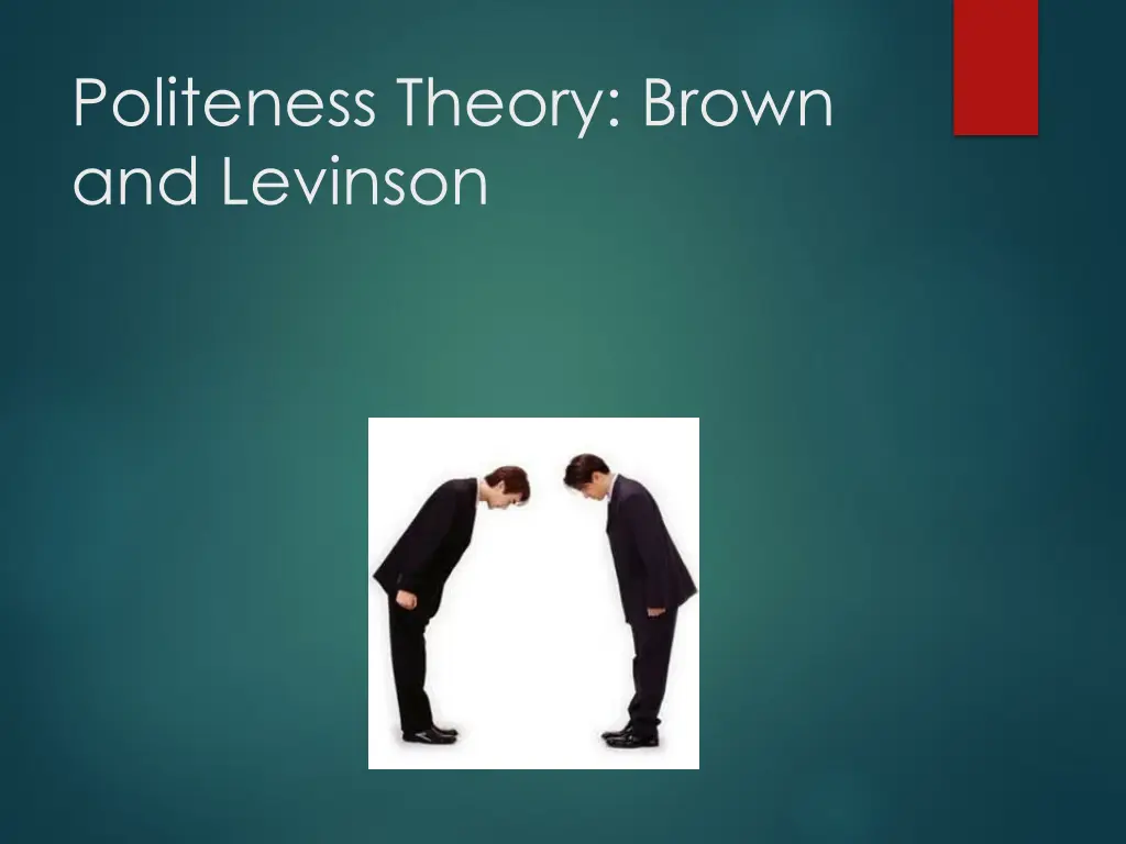 politeness theory brown and levinson