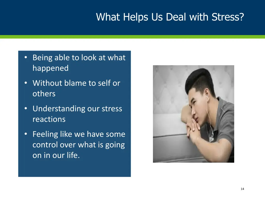 what helps us deal with stress