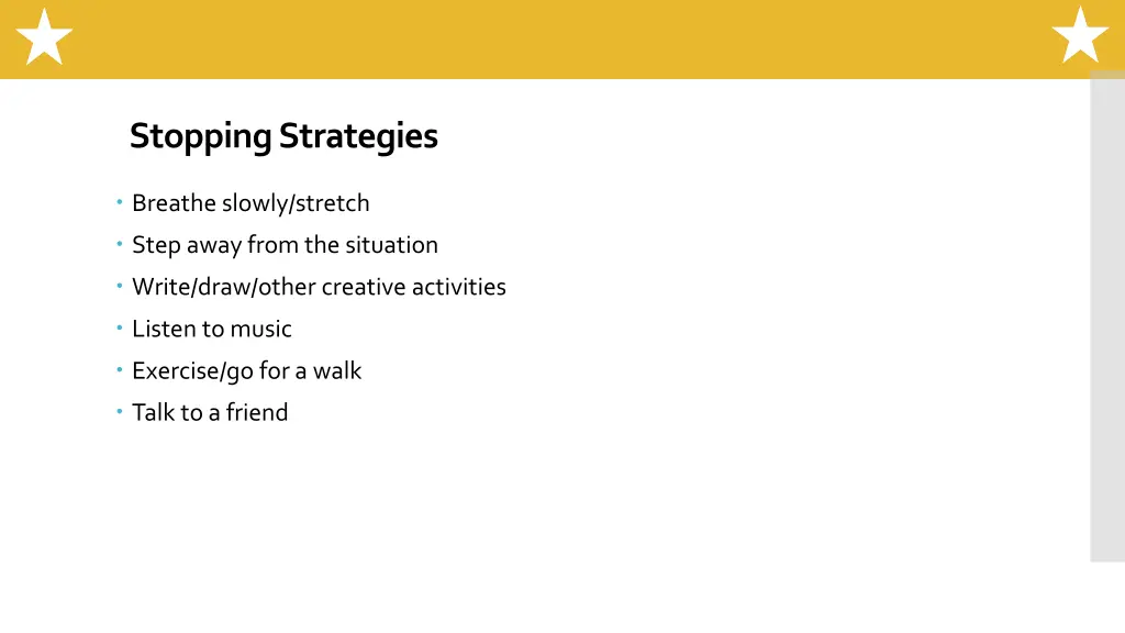 stopping strategies 1