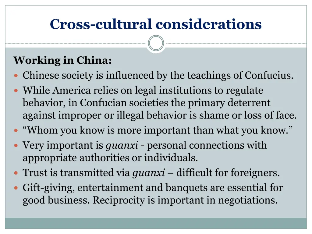 cross cultural considerations 4