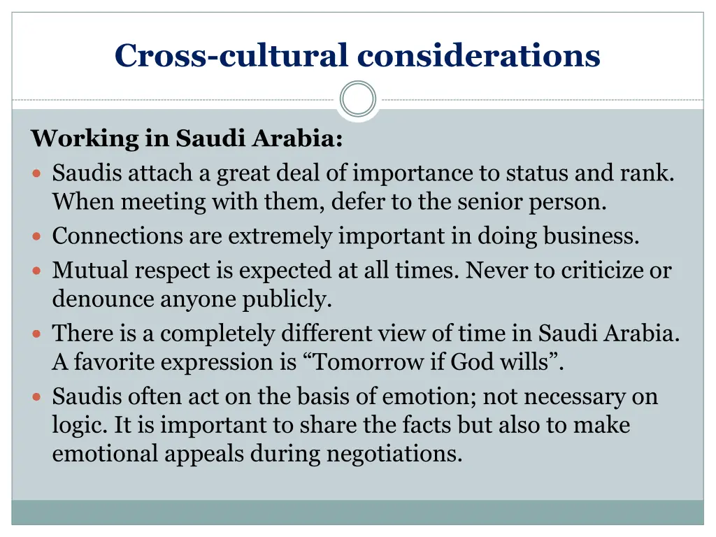 cross cultural considerations 5