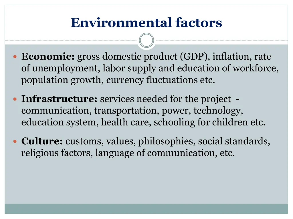 environmental factors