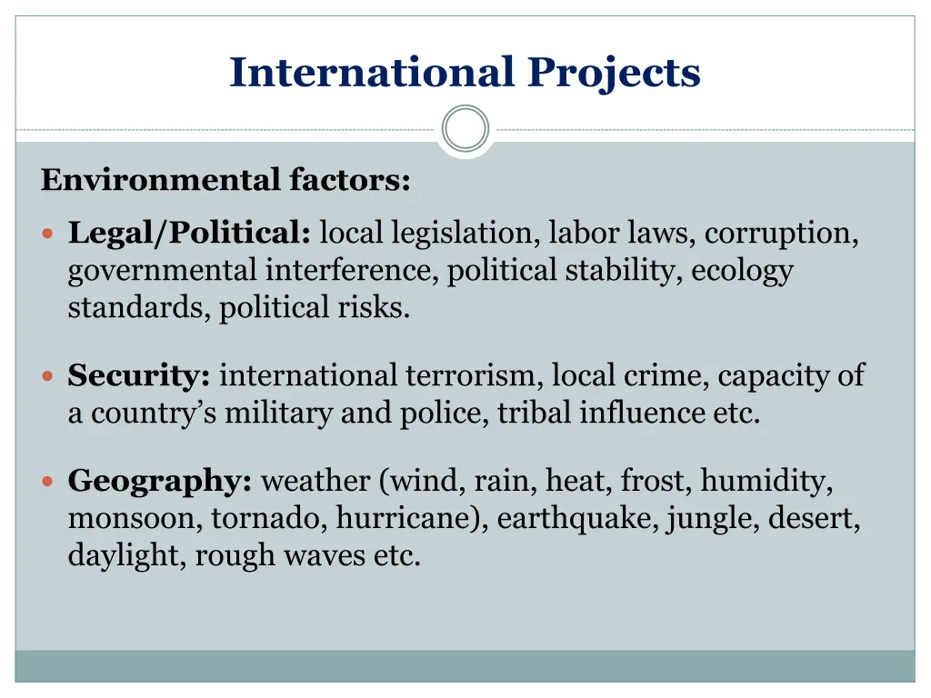 international projects 1