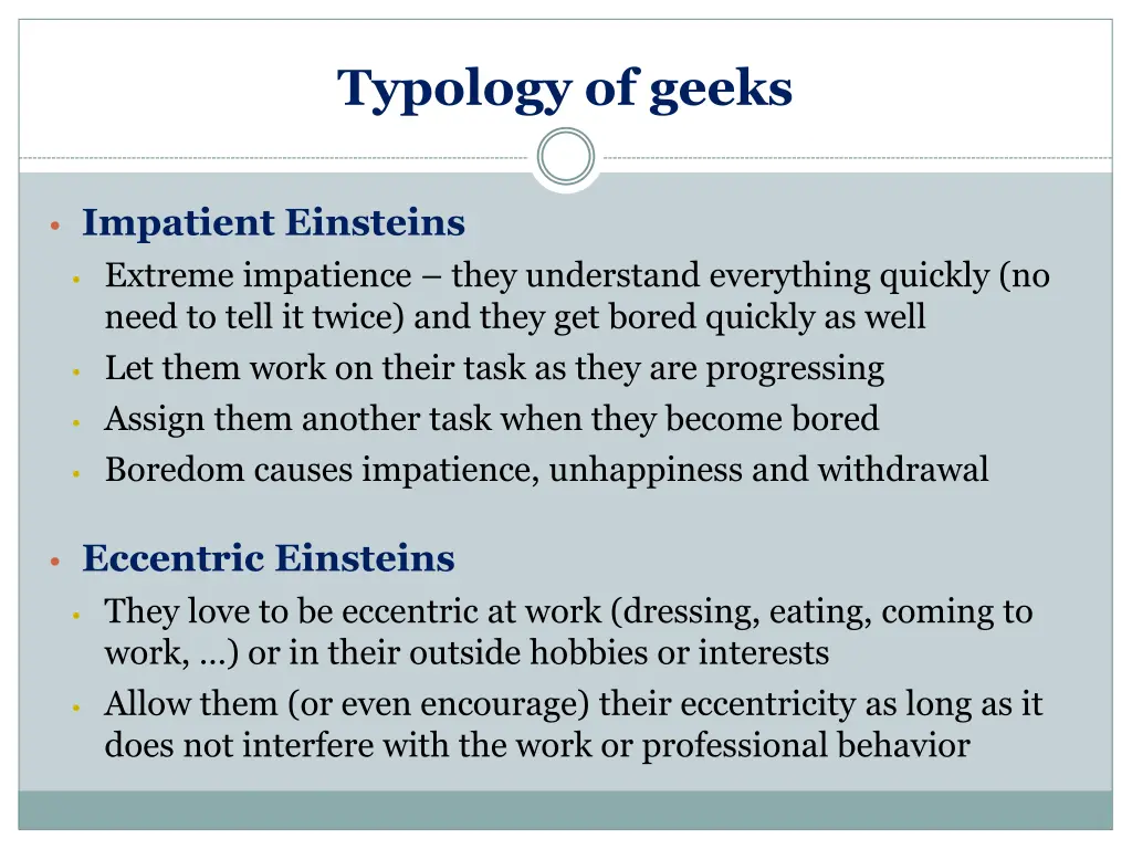 typology of geeks 1