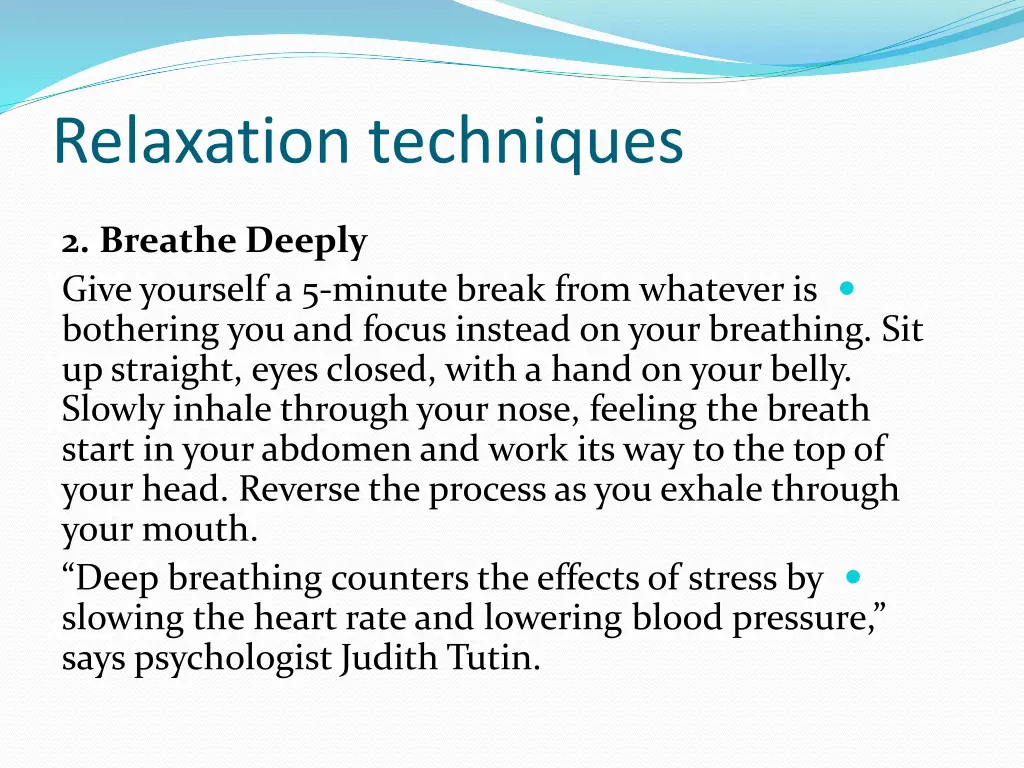 relaxation techniques 1