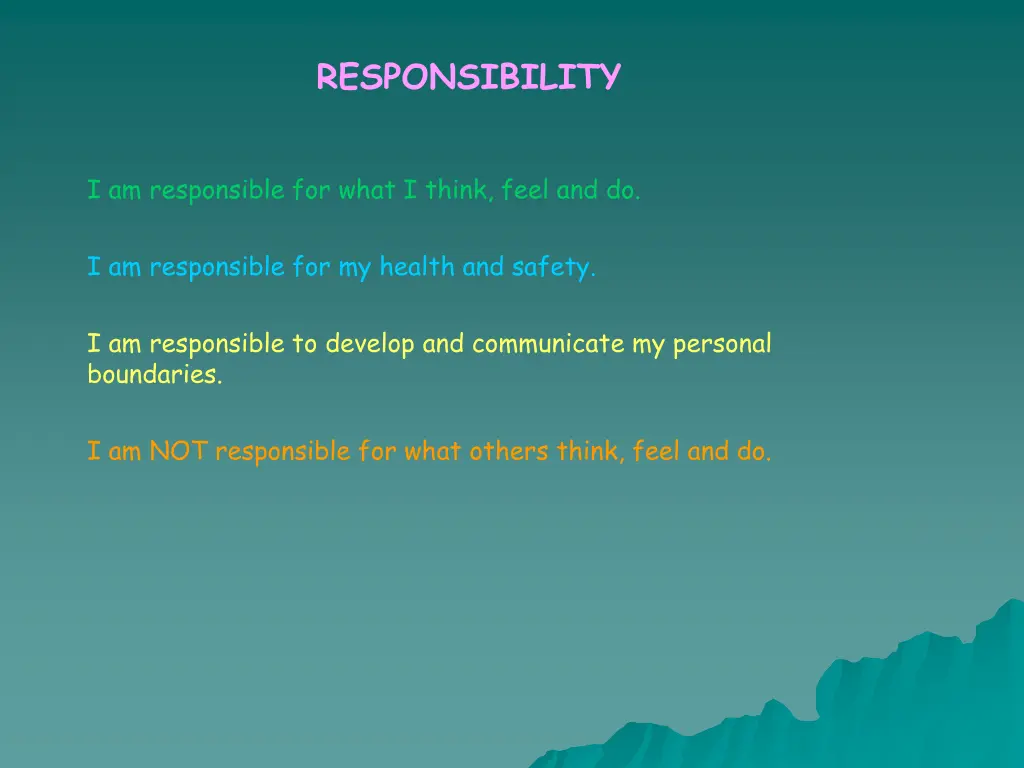 responsibility