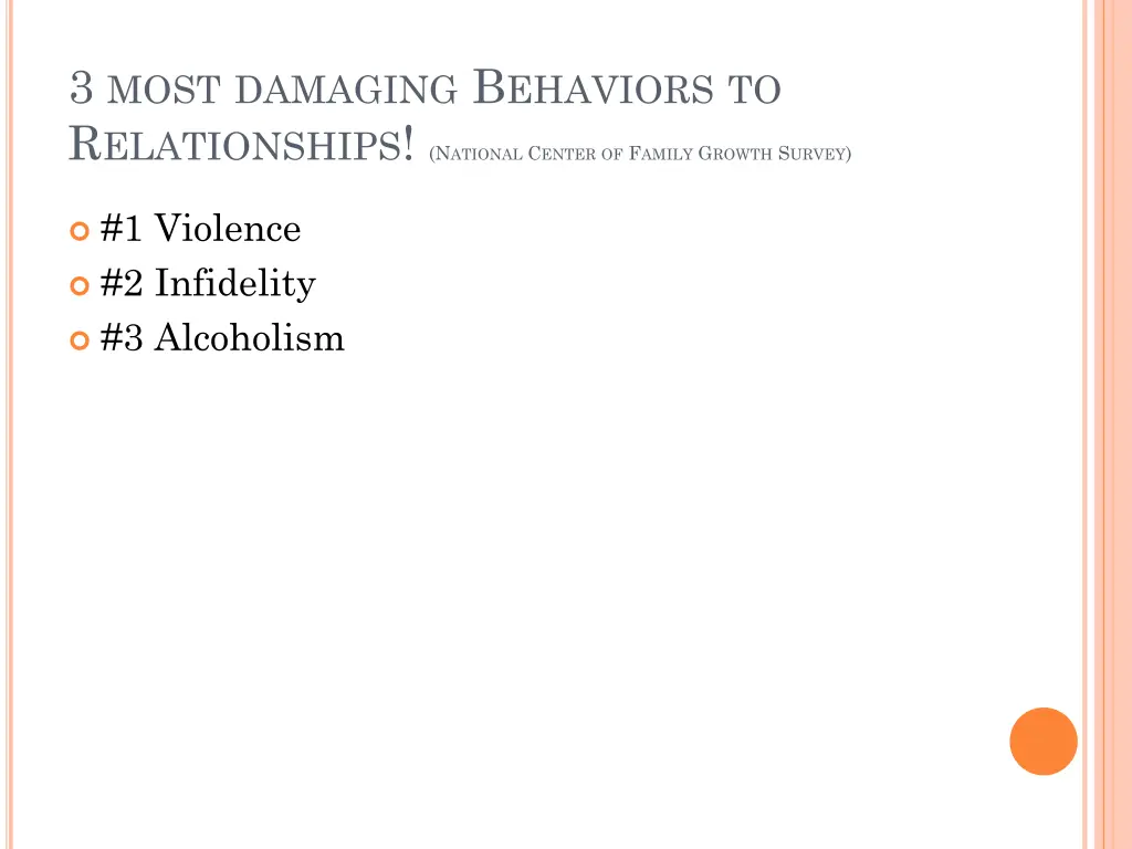 3 most damaging b ehaviors to r elationships