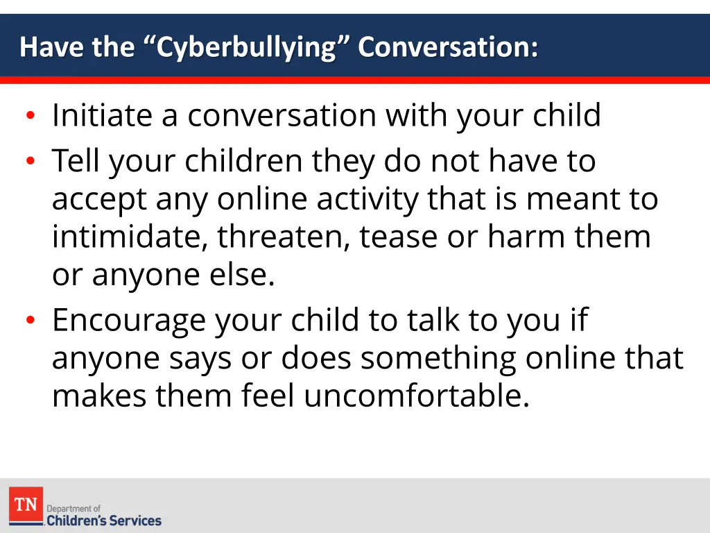 have the cyberbullying conversation