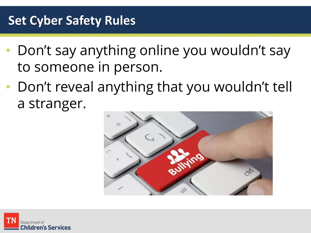 set cyber safety rules 1