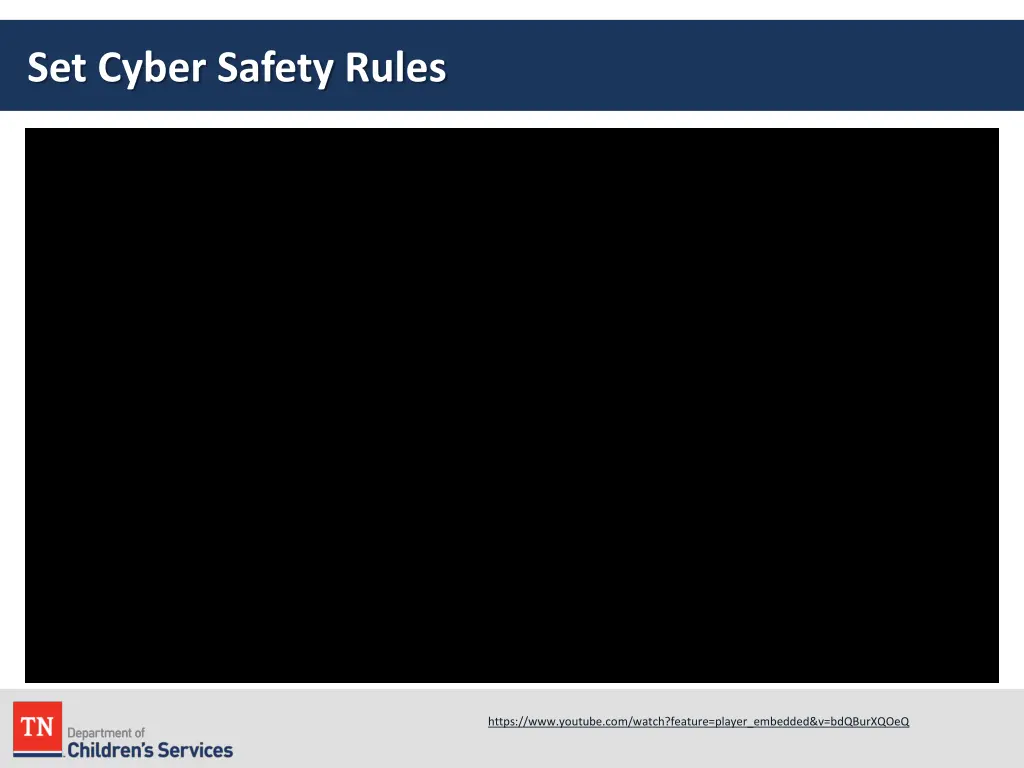 set cyber safety rules