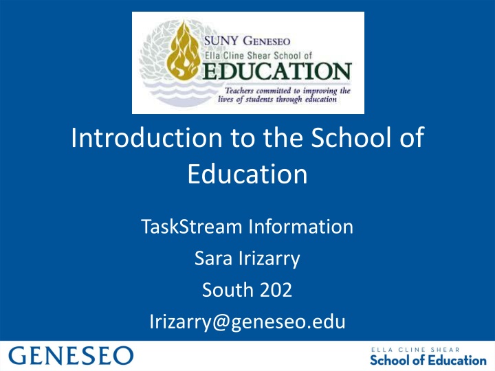 introduction to the school of education