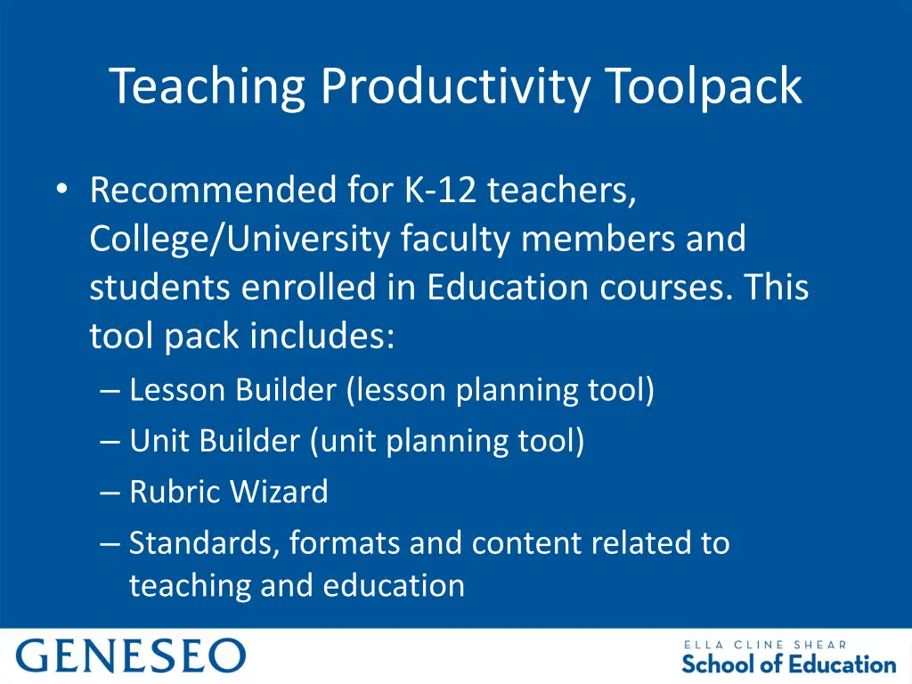 teaching productivity toolpack