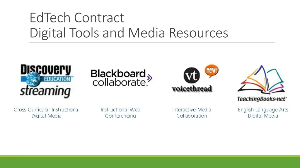 edtech contract digital tools and media resources