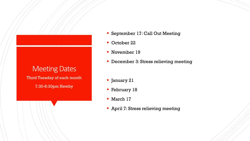 september 17 call out meeting