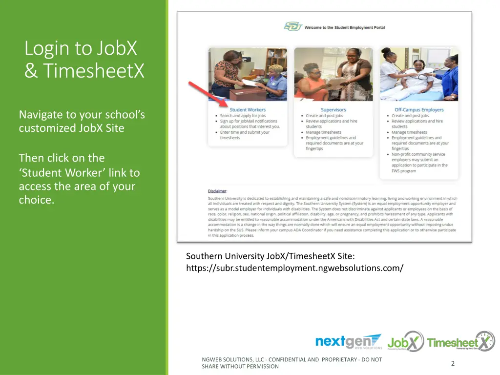 login to jobx timesheetx