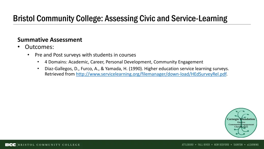 bristol community college assessing civic 2