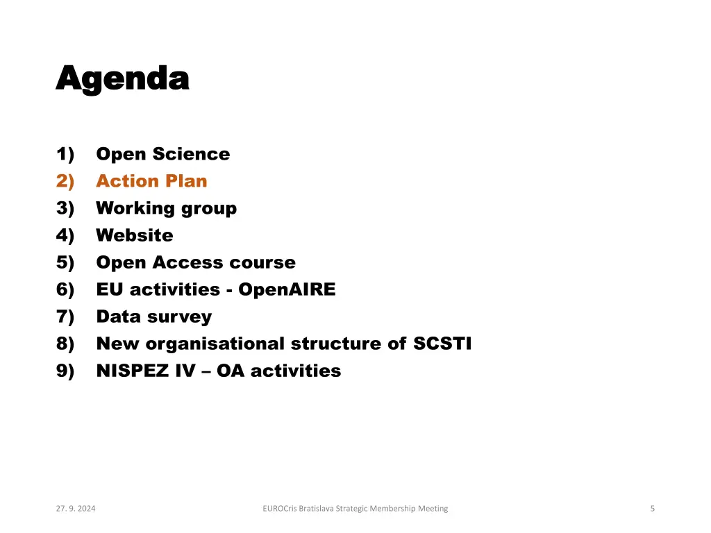 agenda agenda 1