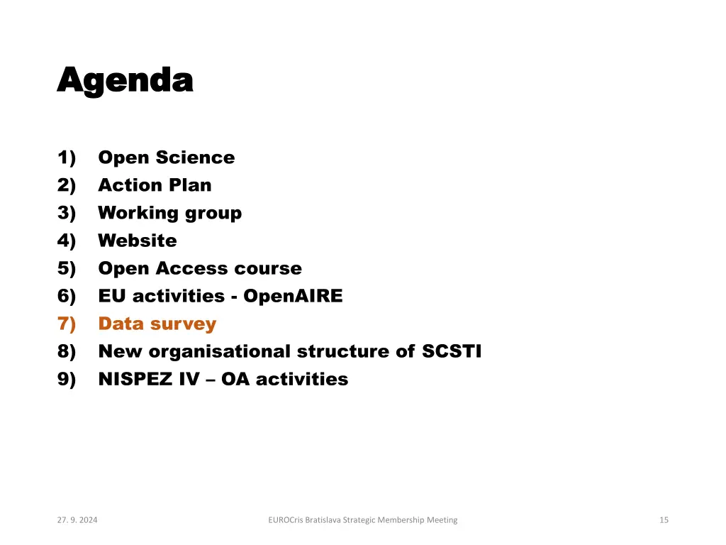 agenda agenda 6