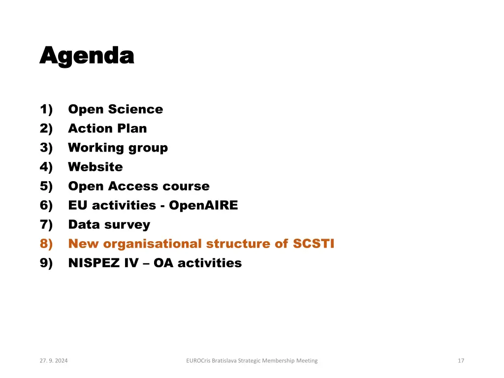 agenda agenda 7