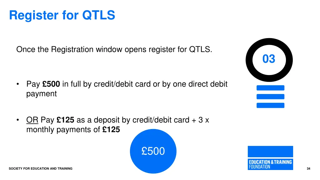 register for qtls