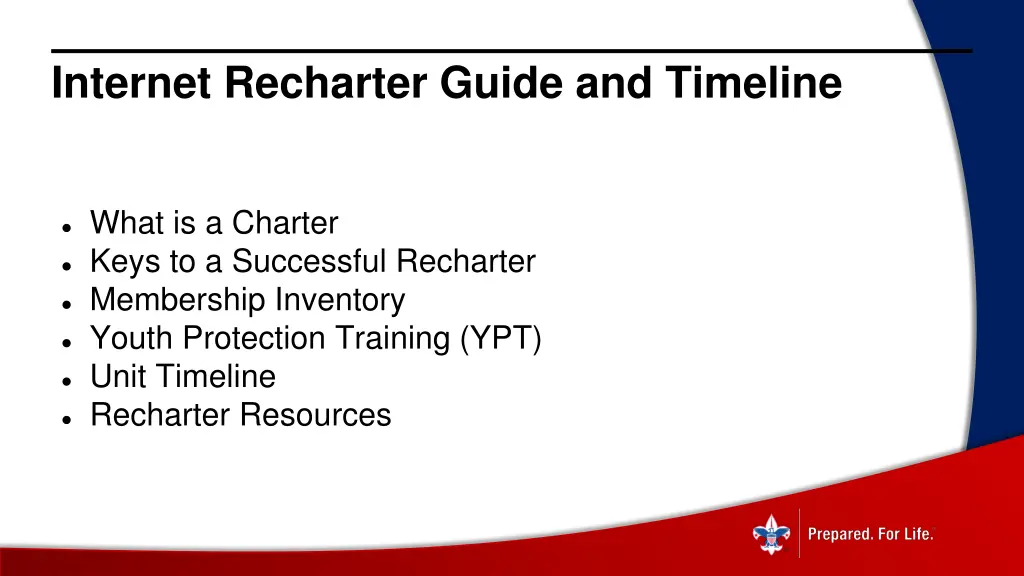 internet recharter guide and timeline 1