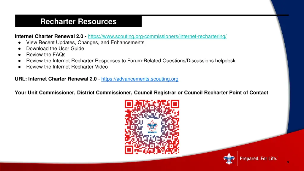 recharter resources