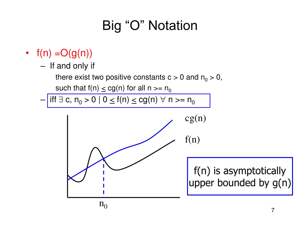 big o notation