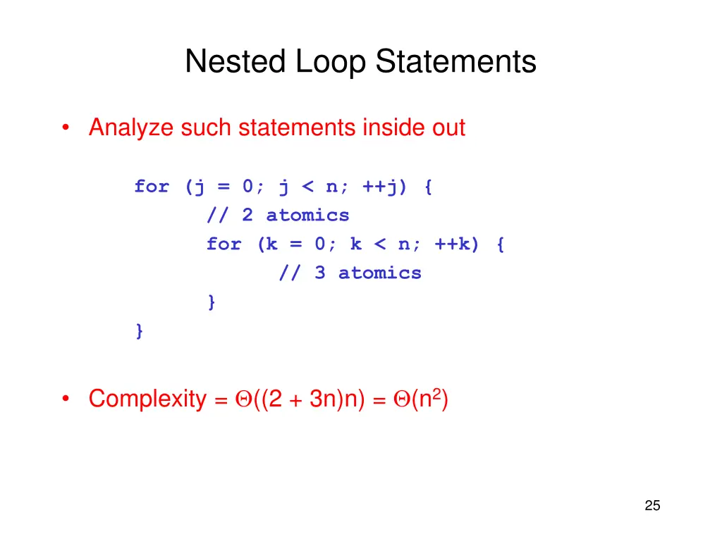 nested loop statements