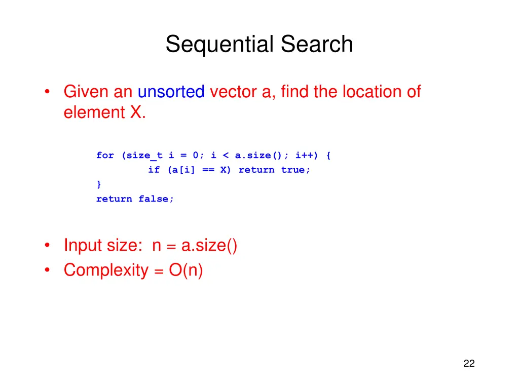 sequential search