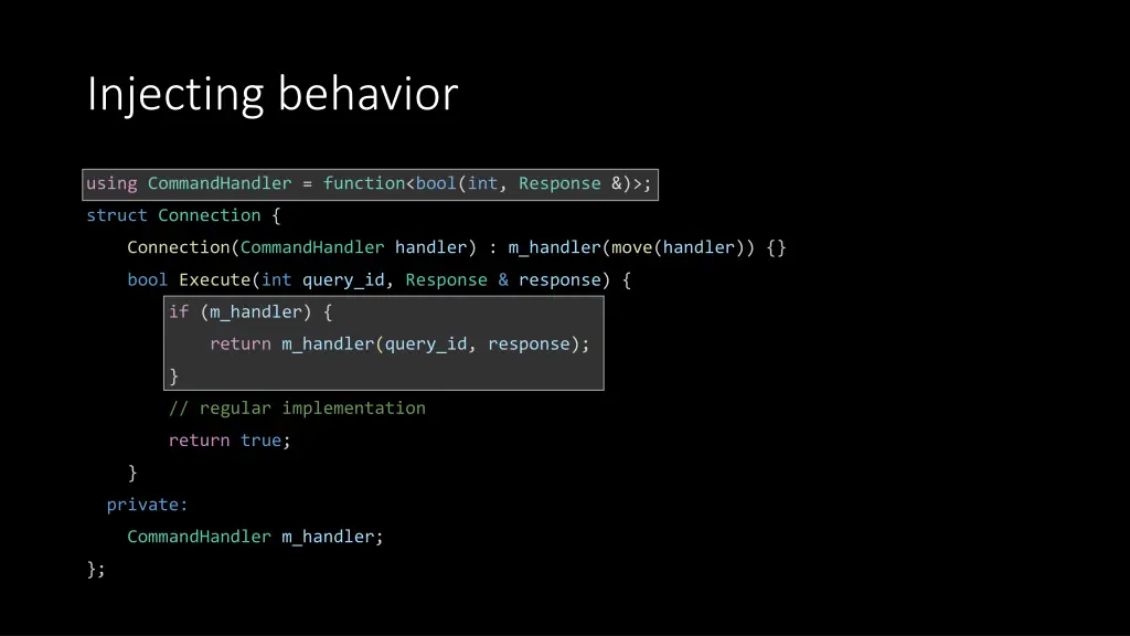 injecting behavior