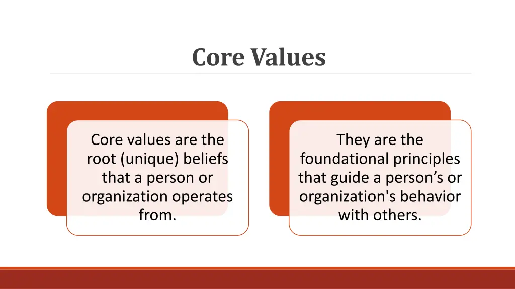 core values