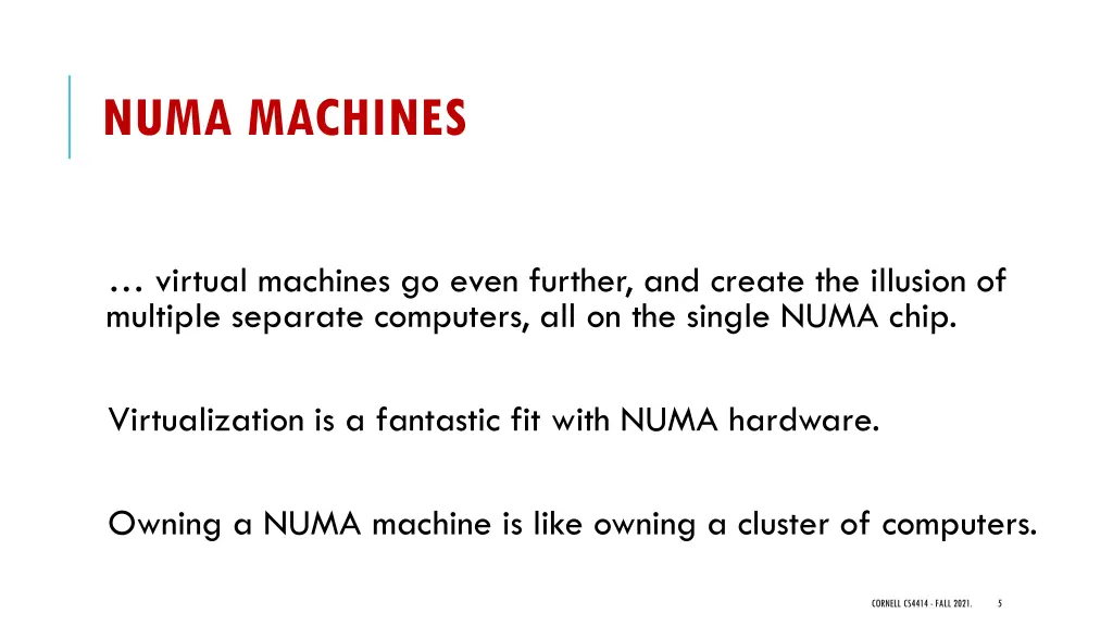 numa machines