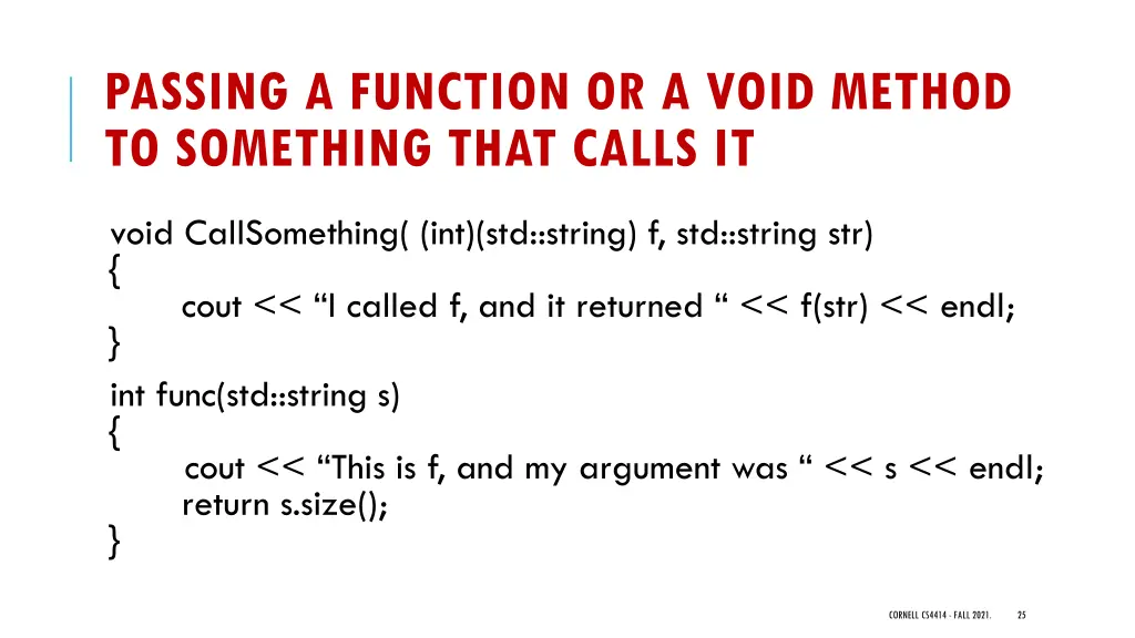 passing a function or a void method to something 1