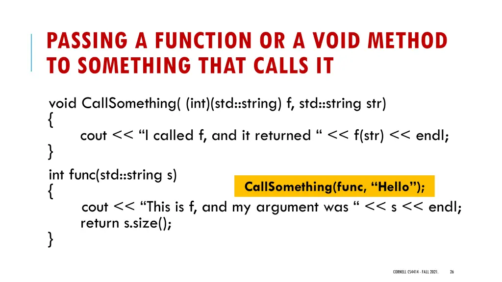 passing a function or a void method to something 2