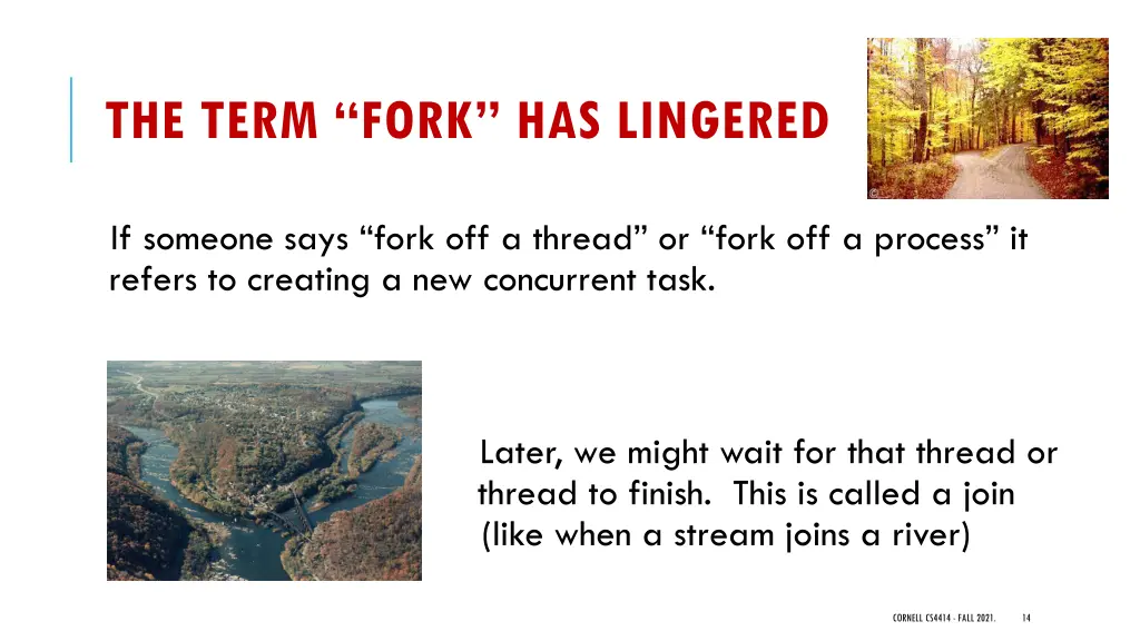 the term fork has lingered