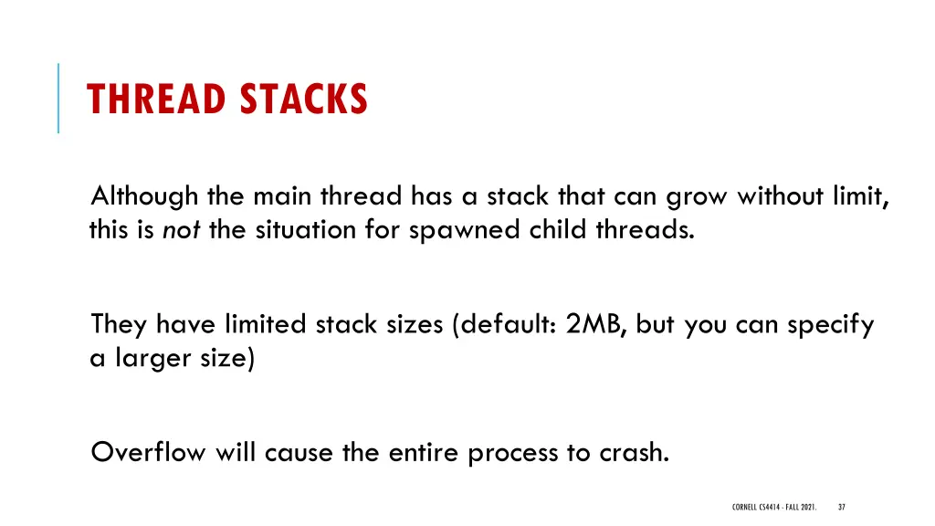 thread stacks