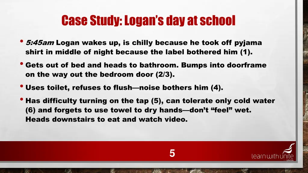 case study logan s day at school 1