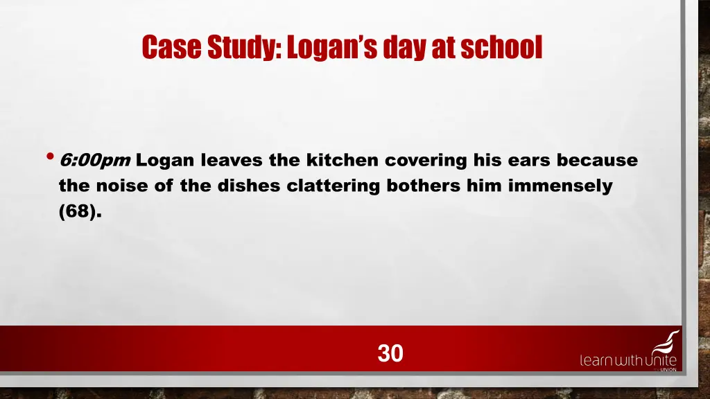 case study logan s day at school 26