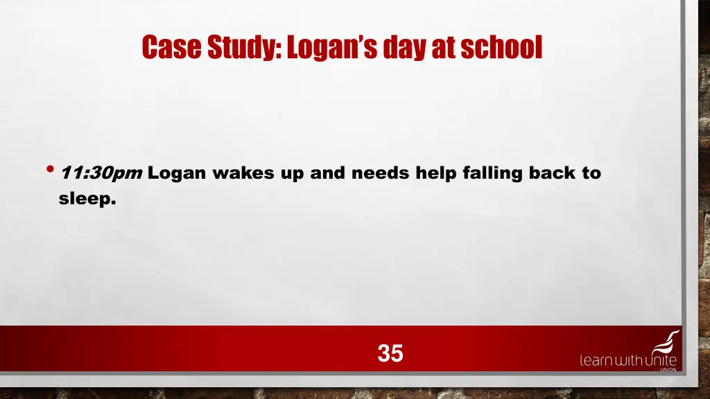 case study logan s day at school 31