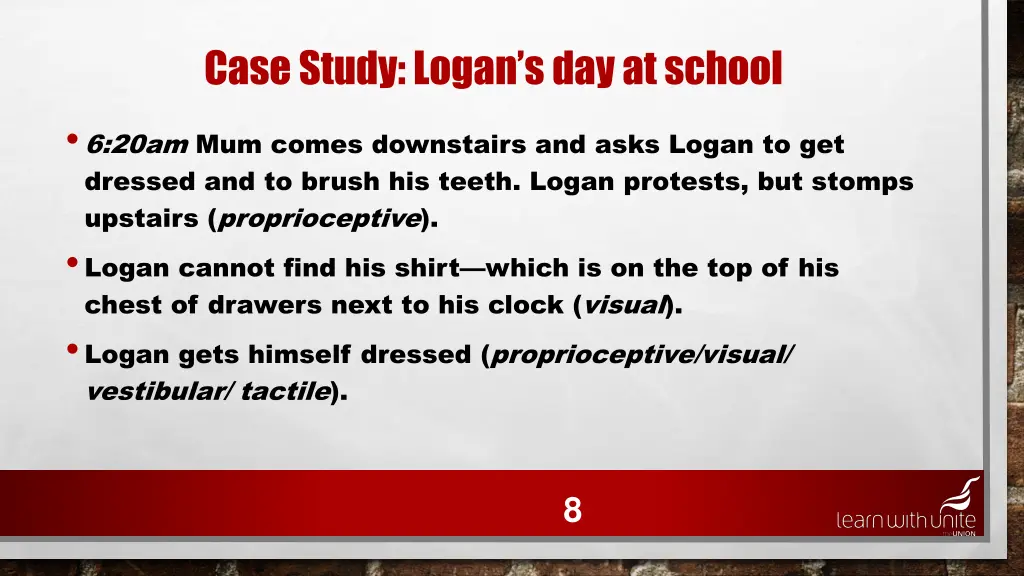 case study logan s day at school 4