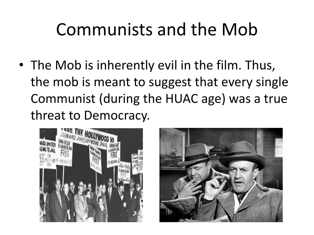 communists and the mob