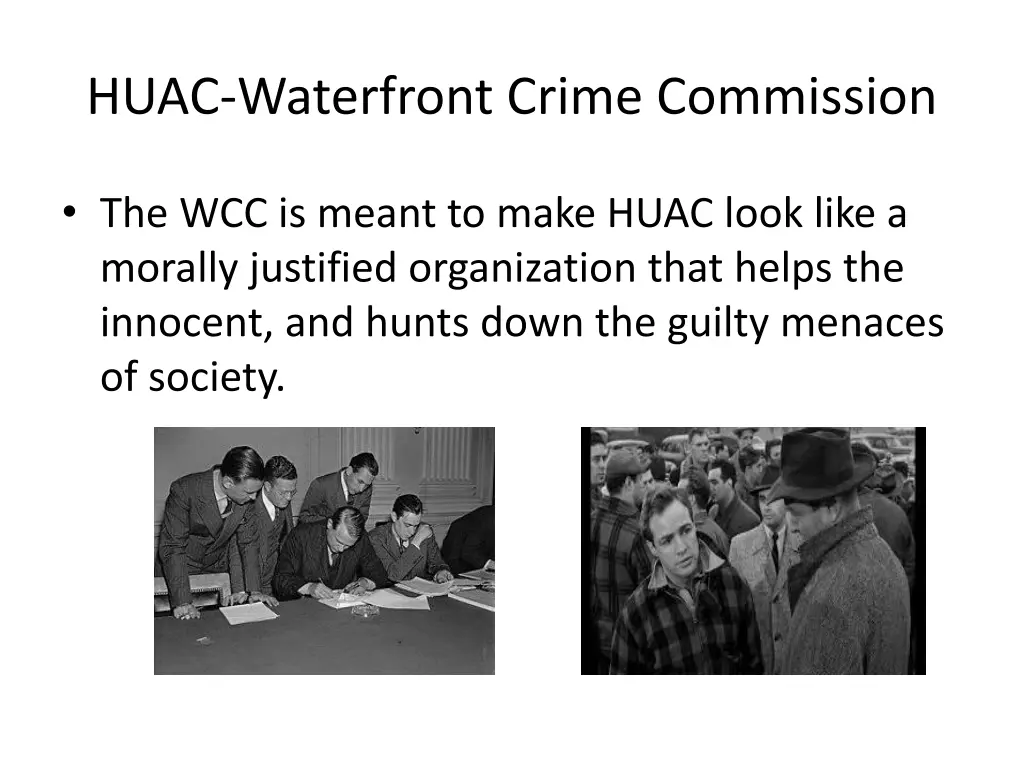 huac waterfront crime commission