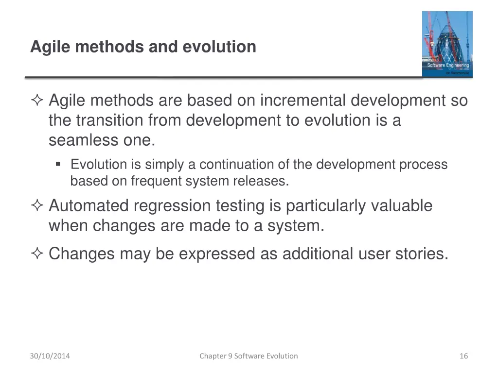 agile methods and evolution