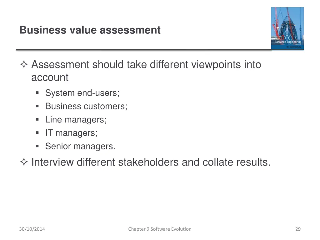 business value assessment