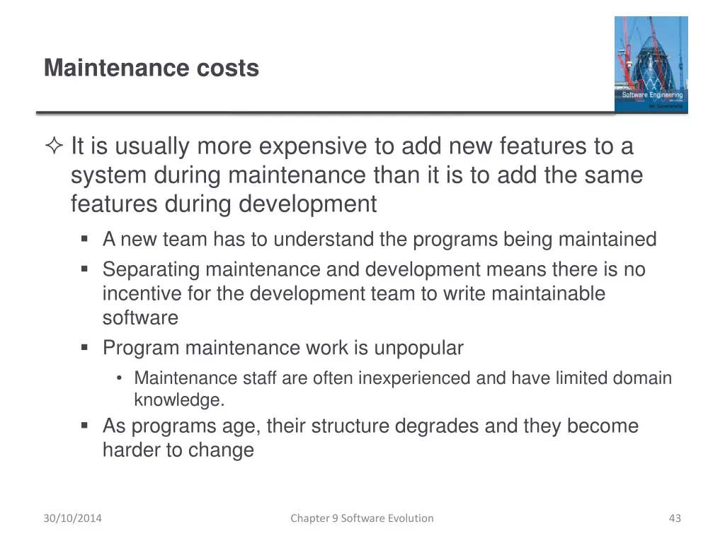 maintenance costs 1