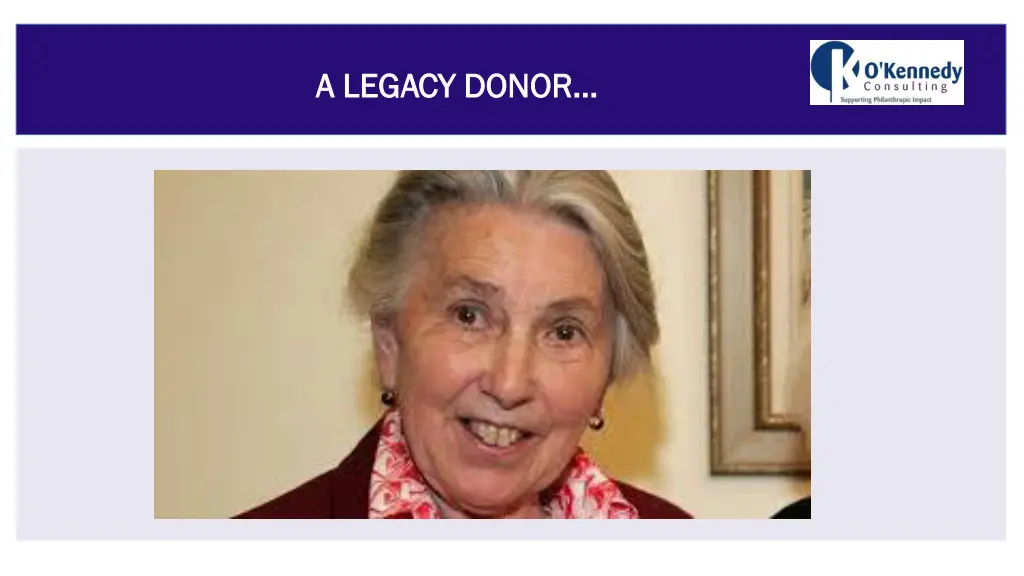 a legacy donor a legacy donor