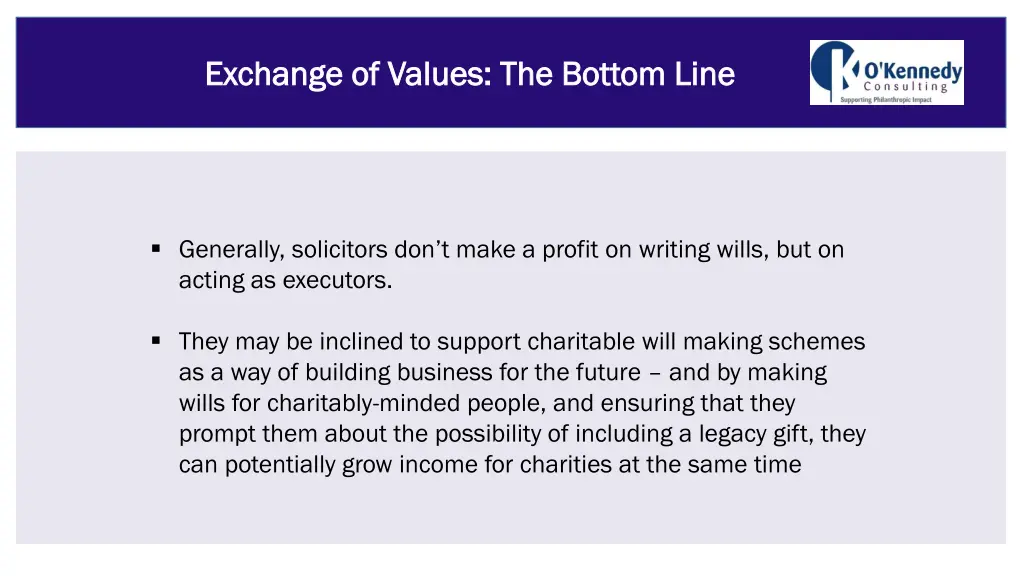 exchange of values the bottom line exchange