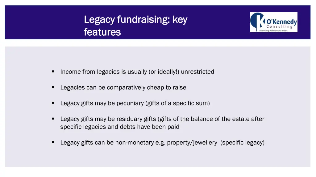 legacy fundraising key legacy fundraising