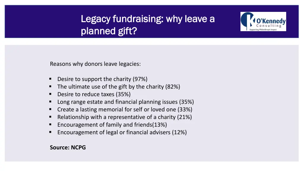 legacy fundraising why leave a legacy fundraising